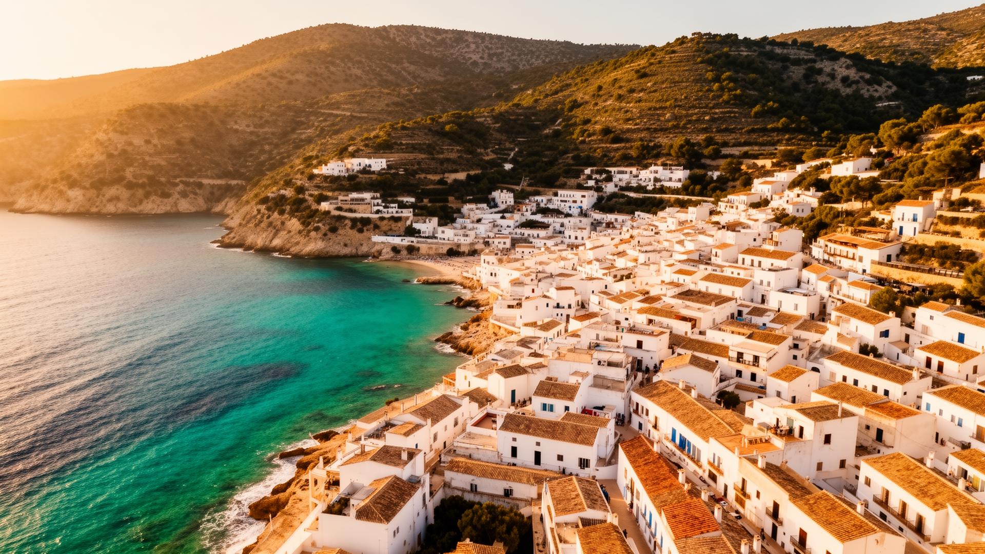 Ruhiges mediterranes Städtchen ohne Touristenmassen