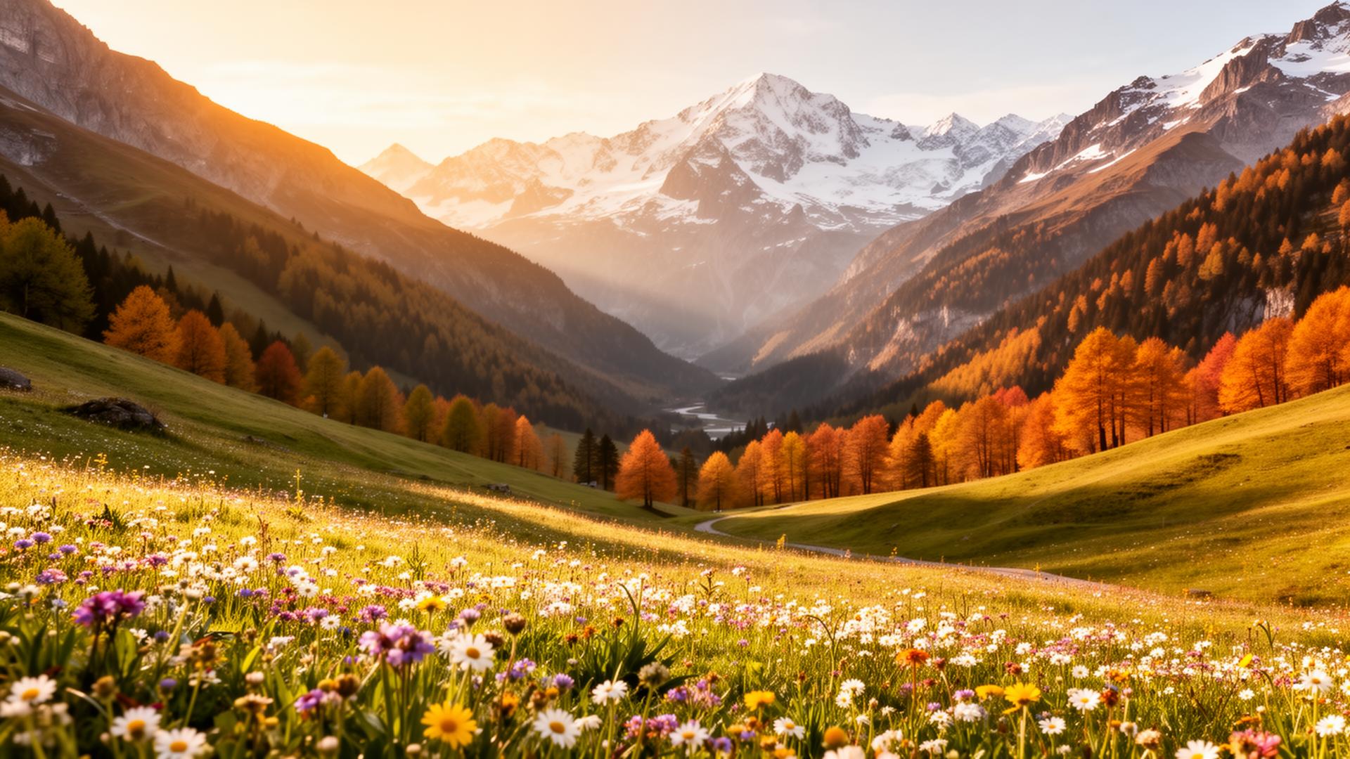 Landschaft im Wechsel der Jahreszeiten