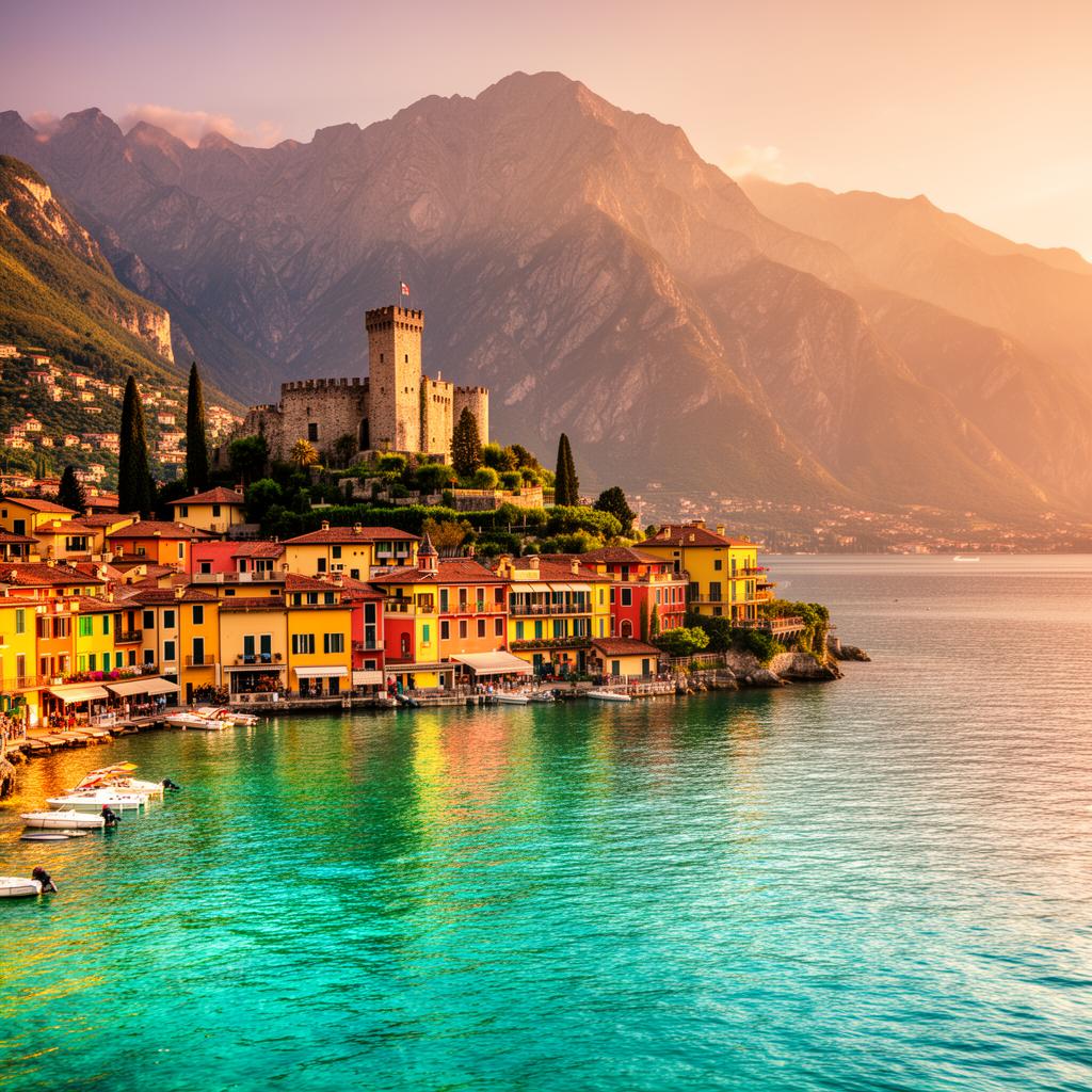 Historischer Ort am Gardasee