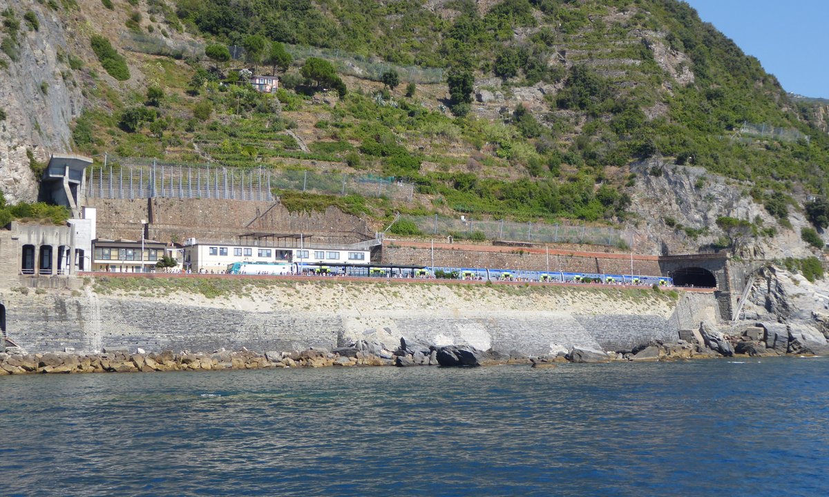 Bahnhof von Manarola in den Cinque Terre an der ligurischen Küste