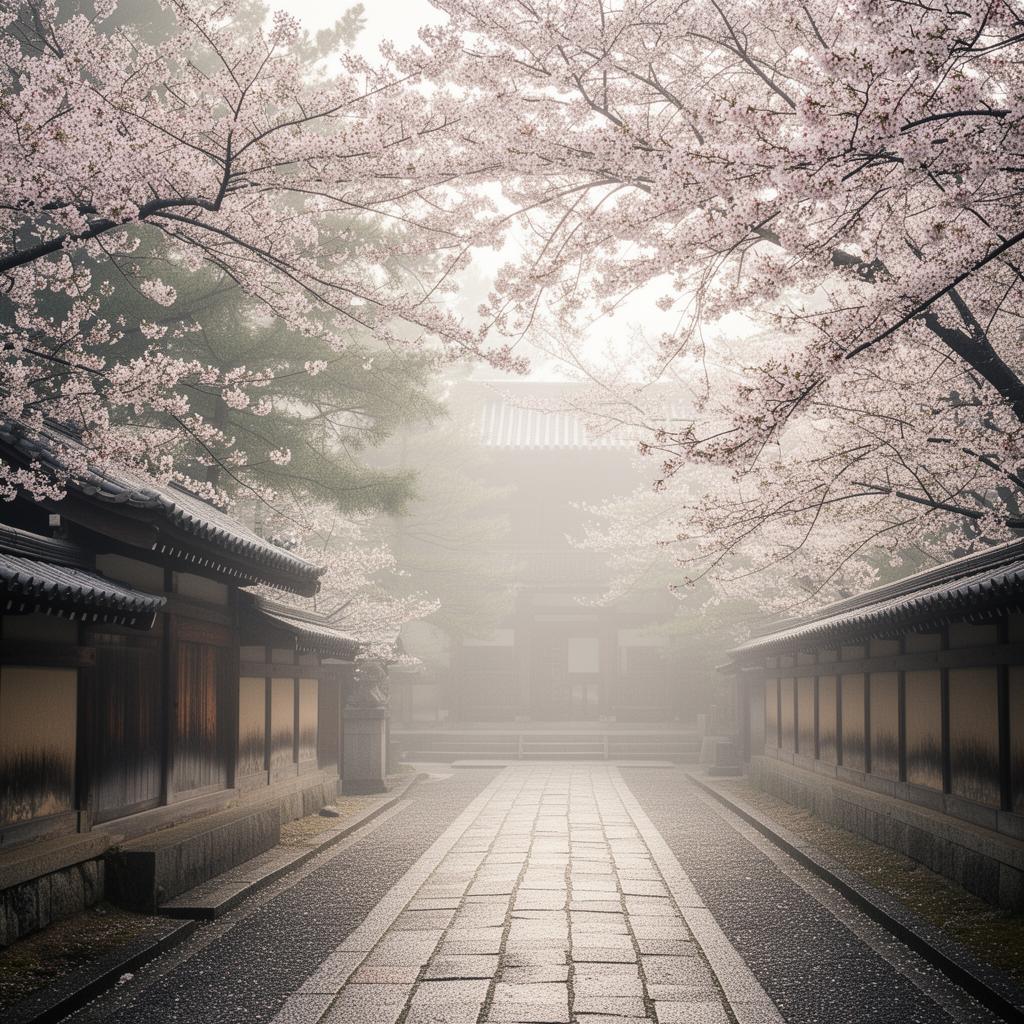 Kyoto temple path