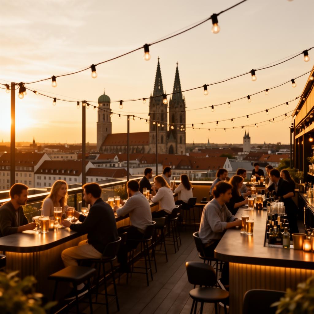 Dachterrasse über München