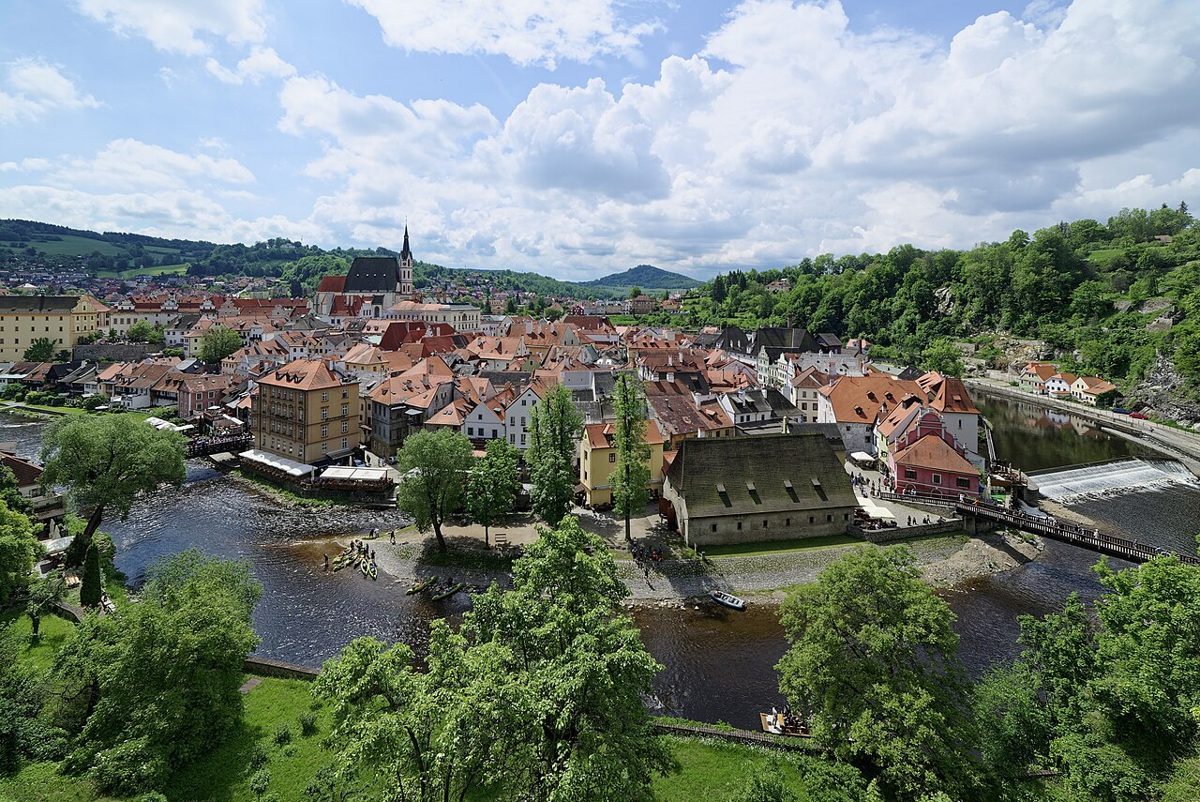 Altstadt von Český Krumlov in Český Krumlov, Tschechien