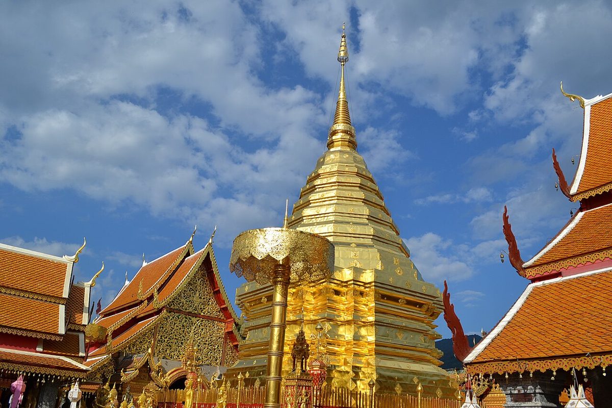 Tempel Wat Phra That Doi Suthep in Chiang Mai, Thailand