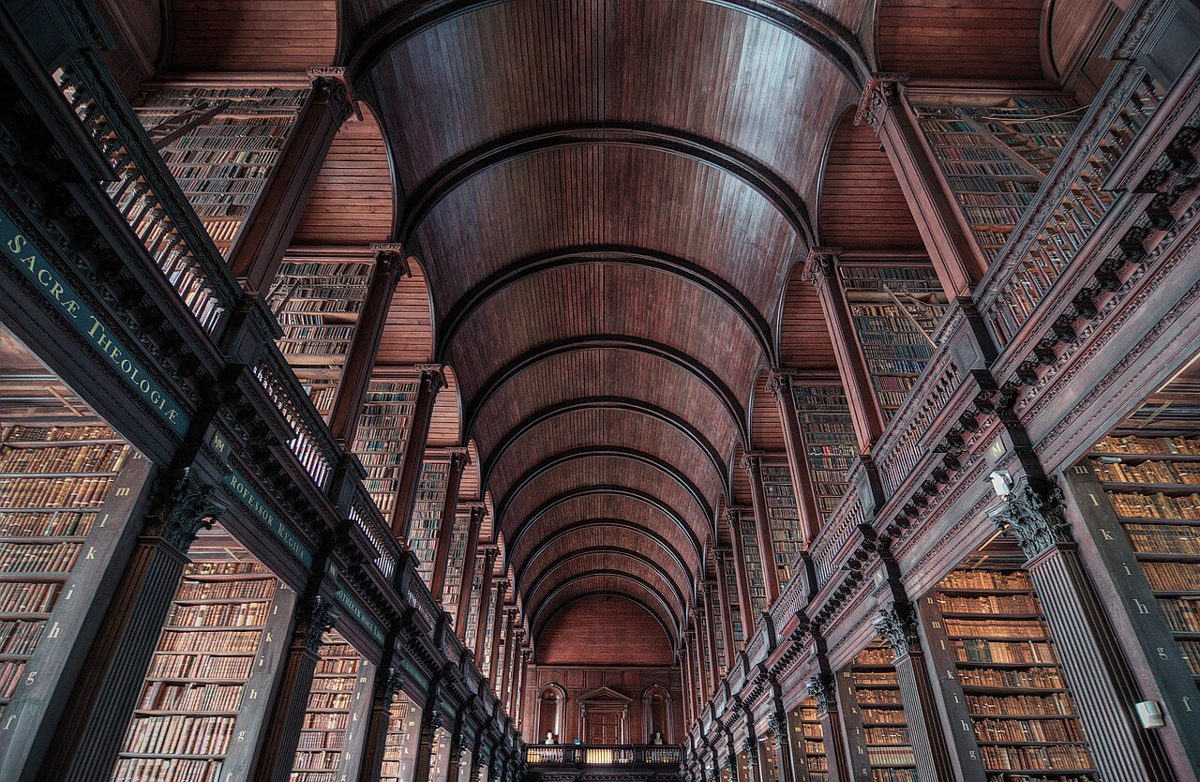 Trinity College & Long Room in Dublin, Irland