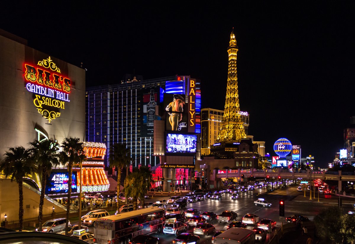 Las Vegas Strip in Las Vegas, USA