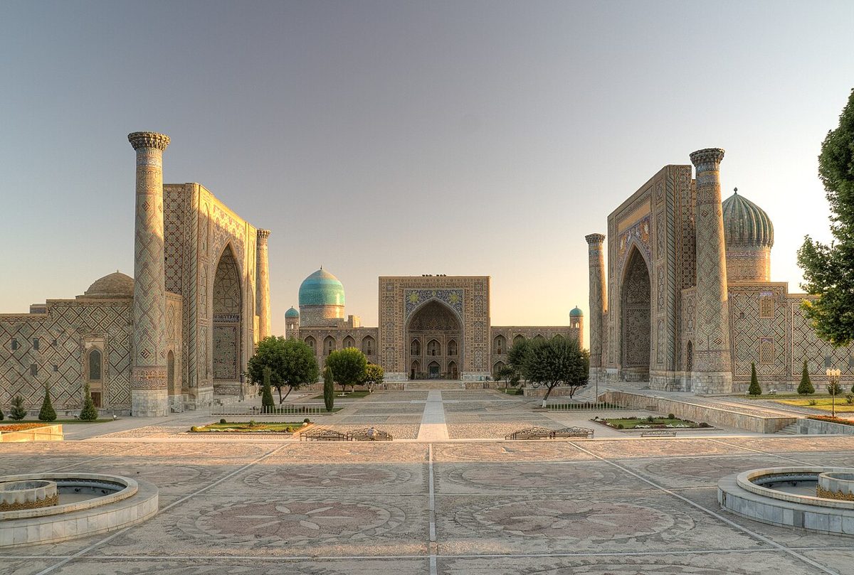 Registan-Platz in Samarkand, Usbekistan