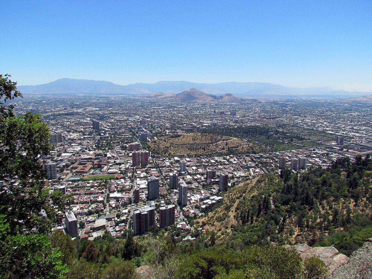 Cerro San Cristóbal in Santiago de Chile, Chile