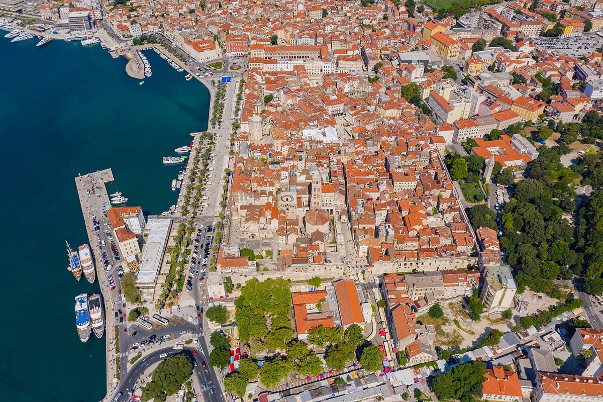 Diokletianpalast in Split, Kroatien